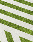Addison Rugs Geometric Olive Washable Indoor-Outdoor Rug