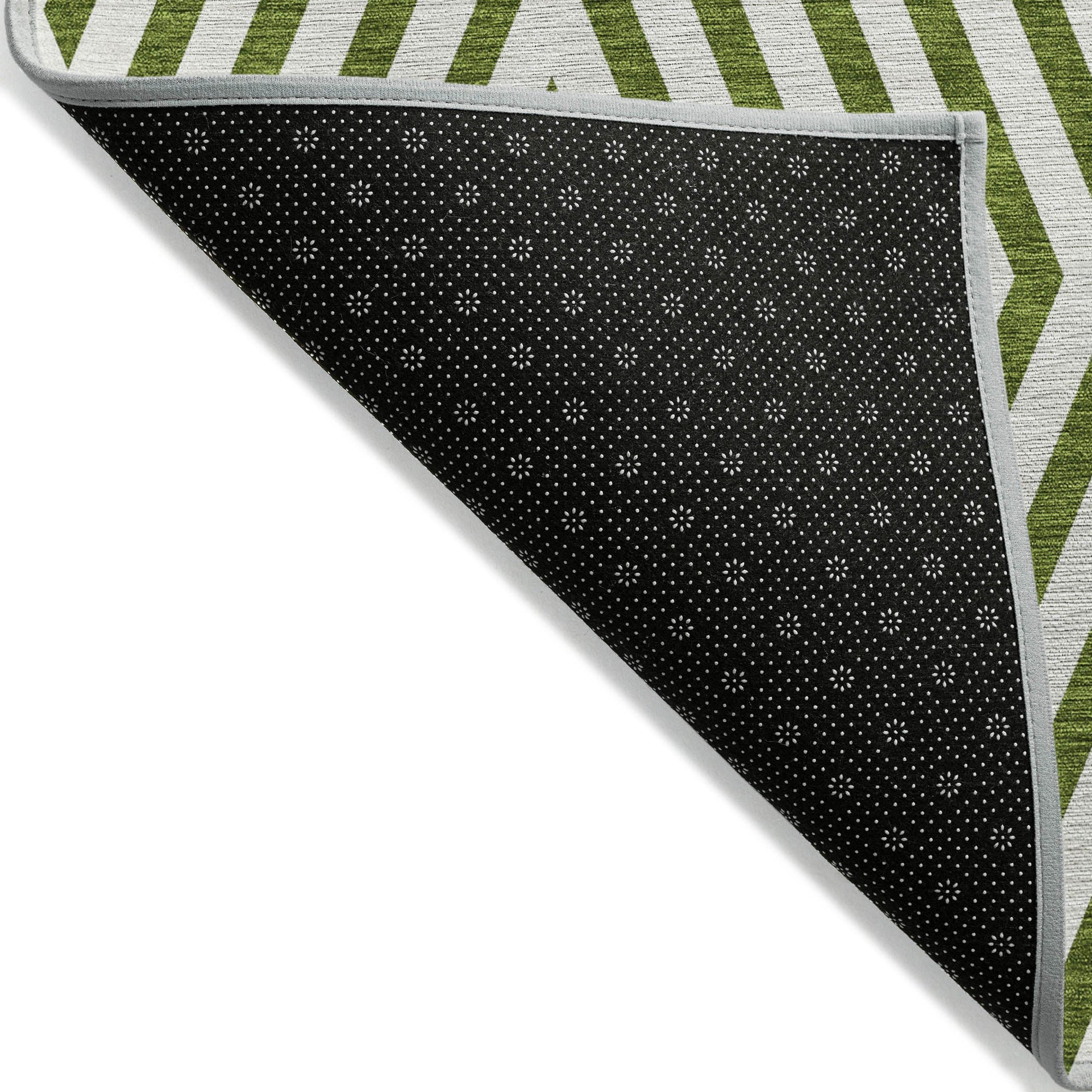 Addison Rugs Geometric Olive Washable Indoor-Outdoor Rug