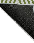 Addison Rugs Geometric Olive Washable Indoor-Outdoor Rug
