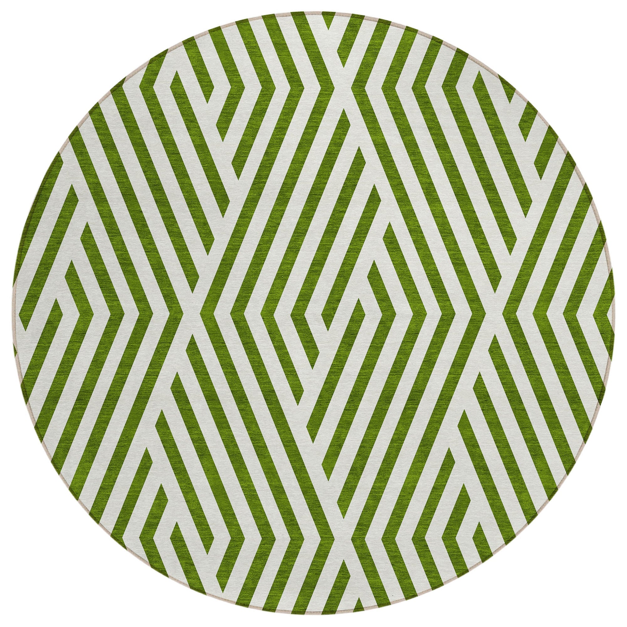 Addison Rugs Geometric Olive Washable Indoor-Outdoor Rug