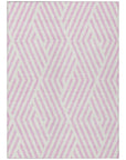 Addison Rugs Geometric Pink Washable Indoor-Outdoor Rug