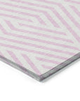 Addison Rugs Geometric Pink Washable Indoor-Outdoor Rug