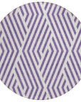 Addison Rugs Geometric Purple Washable Indoor-Outdoor Rug
