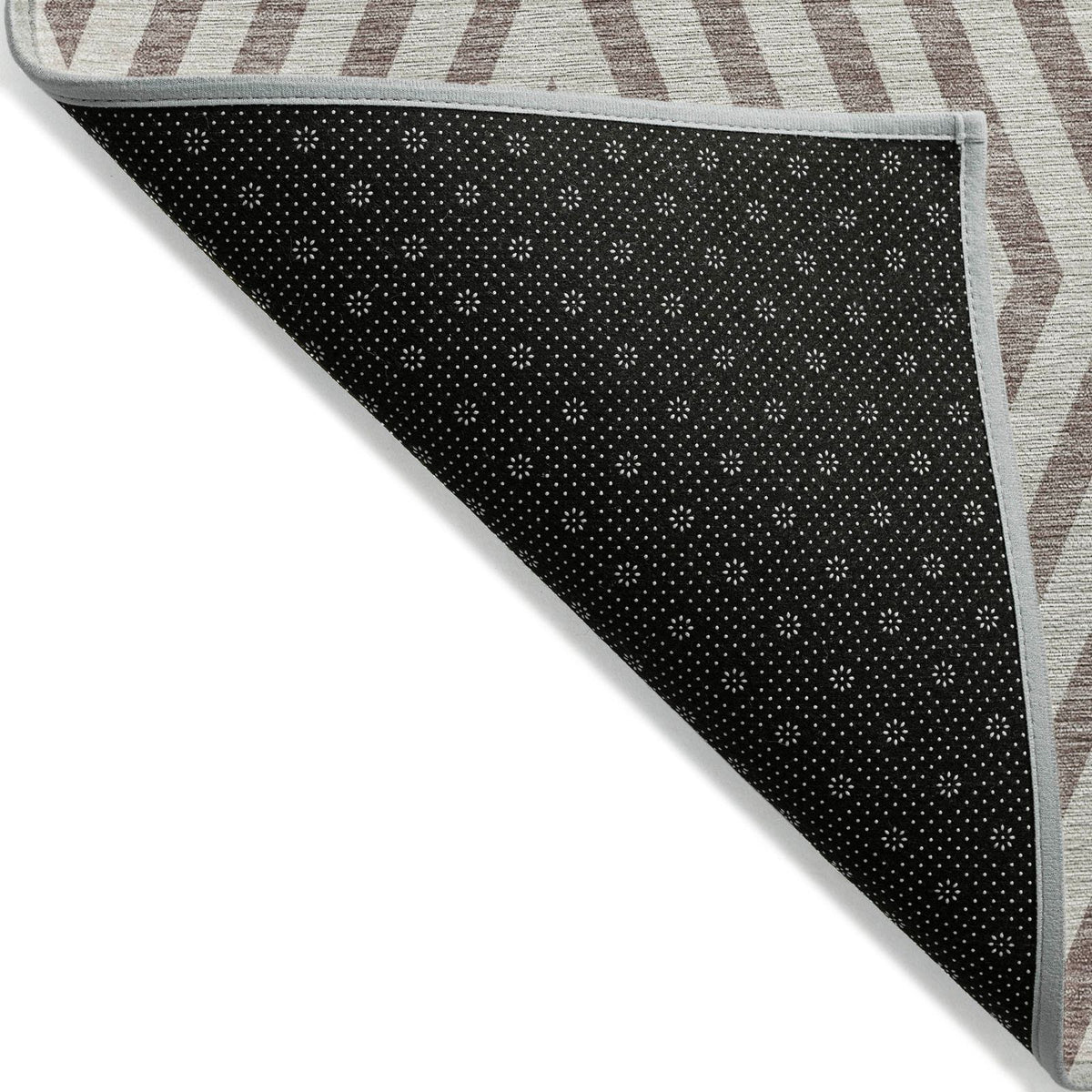 Addison Rugs Geometric Taupe Washable Indoor-Outdoor Rug