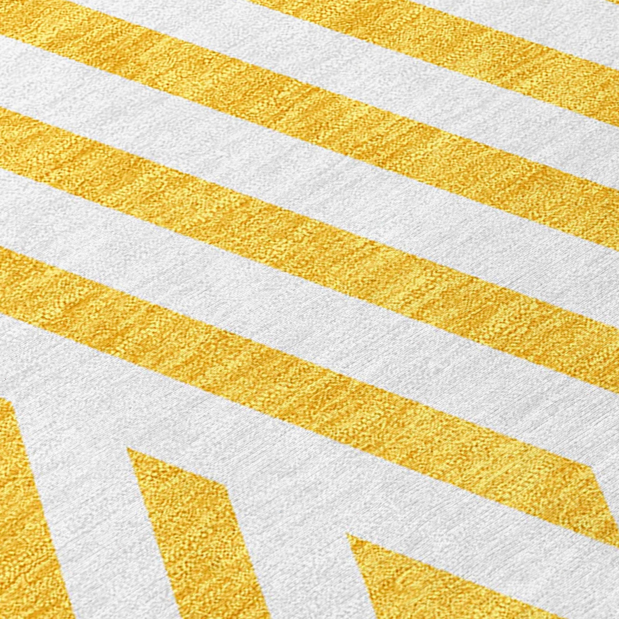 Addison Rugs Geometric Yellow Washable Indoor-Outdoor Rug