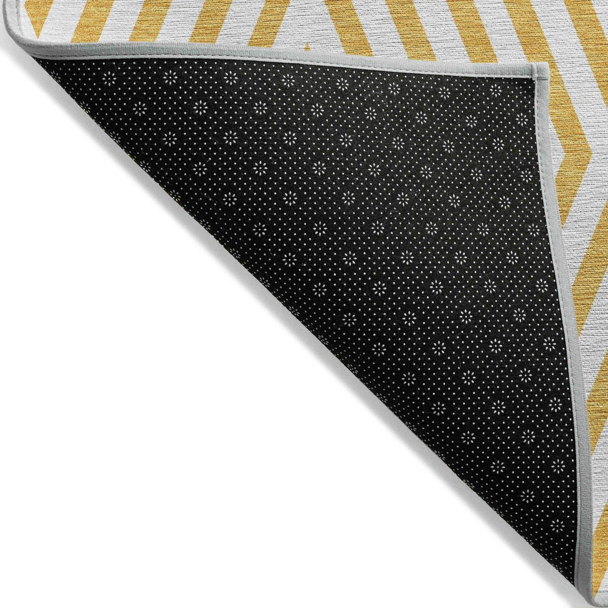 Addison Rugs Geometric Yellow Washable Indoor-Outdoor Rug