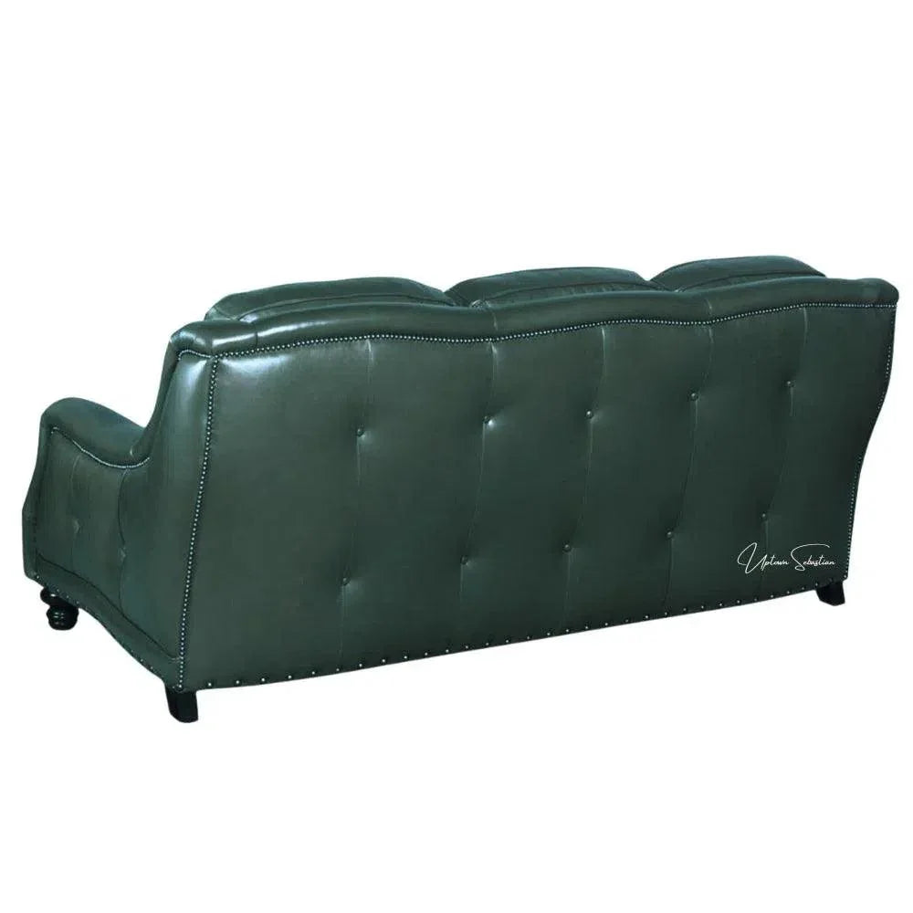 Goldberg 3 Seater Leather Couch Benchmade the USA -- view 10