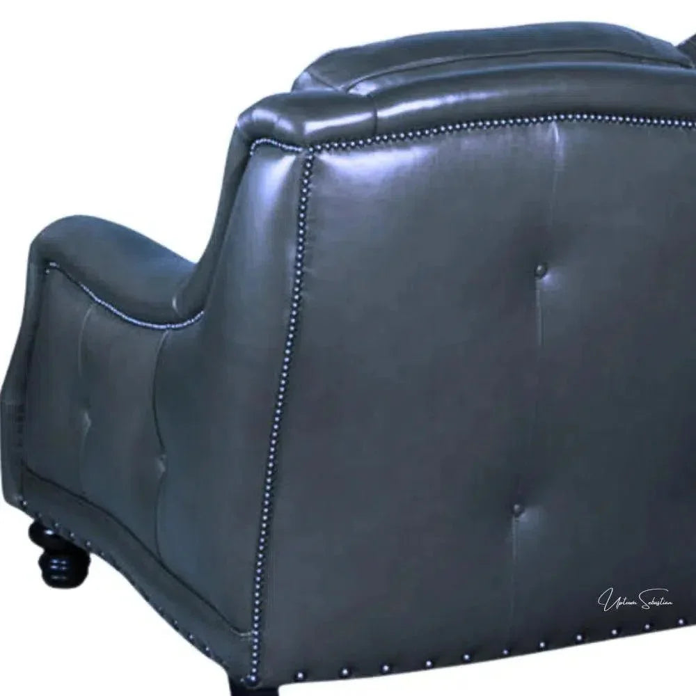 Goldberg 3 Seater Leather Couch Benchmade the USA -- view 13