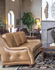 Goldberg 3 Seater Leather Couch Benchmade the USA -- view 2