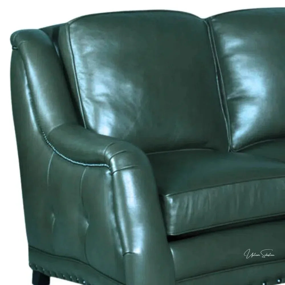 Goldberg 3 Seater Leather Couch Benchmade the USA -- view 8