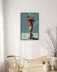 Leftbank Art Golfer Hand Crafted Canvas Art