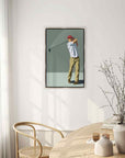 Leftbank Art Golfer Hand Crafted Canvas Art
