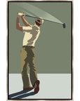 Leftbank Art Golfer Hand Crafted Canvas Art