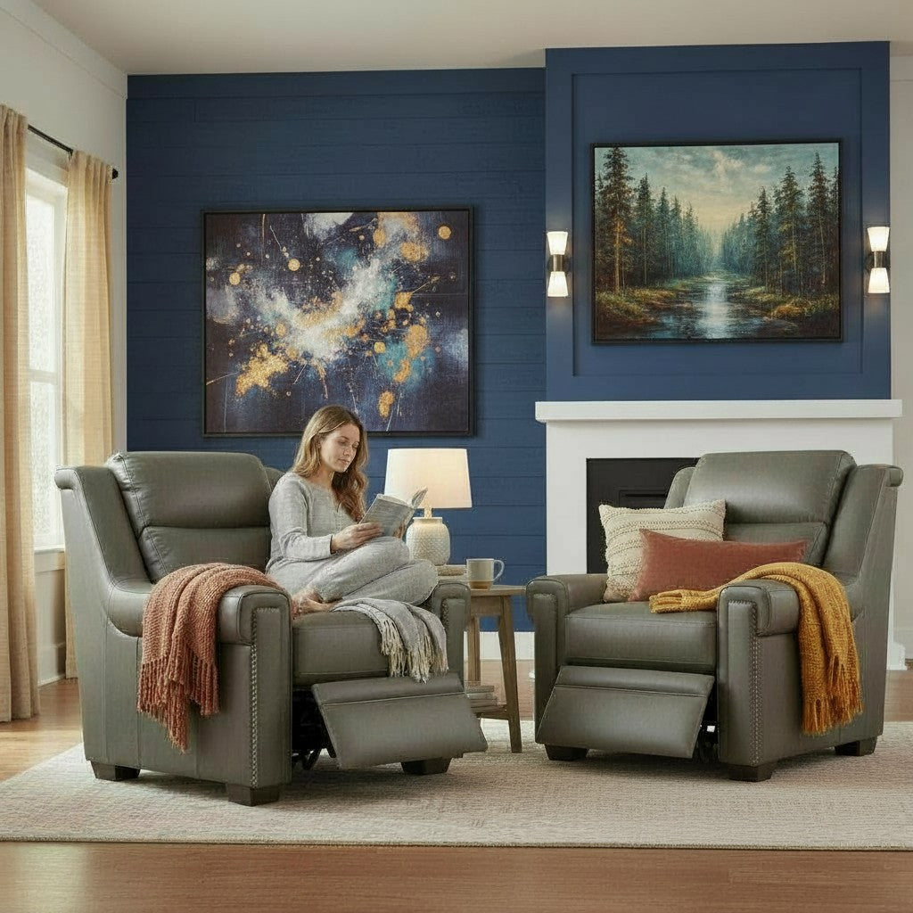 Uptown Sebastian Grandaura Luxury Power Motion Leather Chair