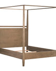 Reclaimed Oak Wooden Modern 4-Poster Bed