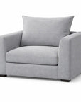 LOOMLAN Custom Upholstery Hedy Low-Profile Deep Seat Fabric Accent Chair