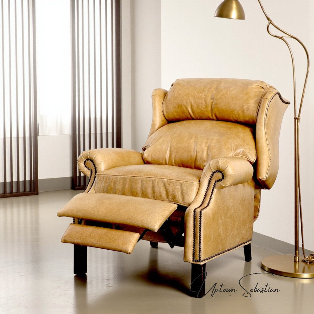 Uptown Sebastian Haven Leather Power Push Button Recliner