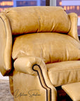 Haven Leather Power Push Button Recliner