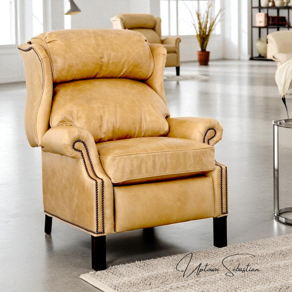 Uptown Sebastian Haven Leather Power Push Button Recliner