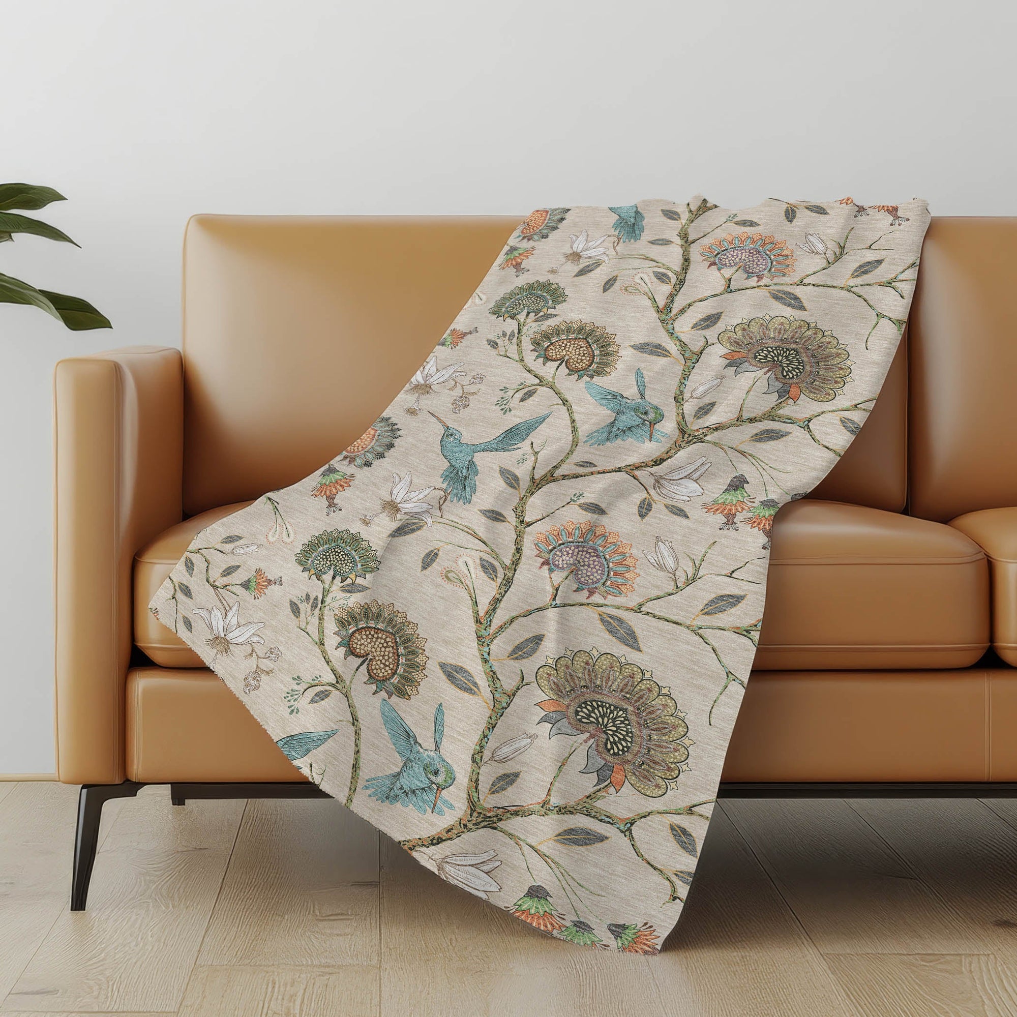 Addison Rugs Hummingbirds 50" x 70" Throw Blanket