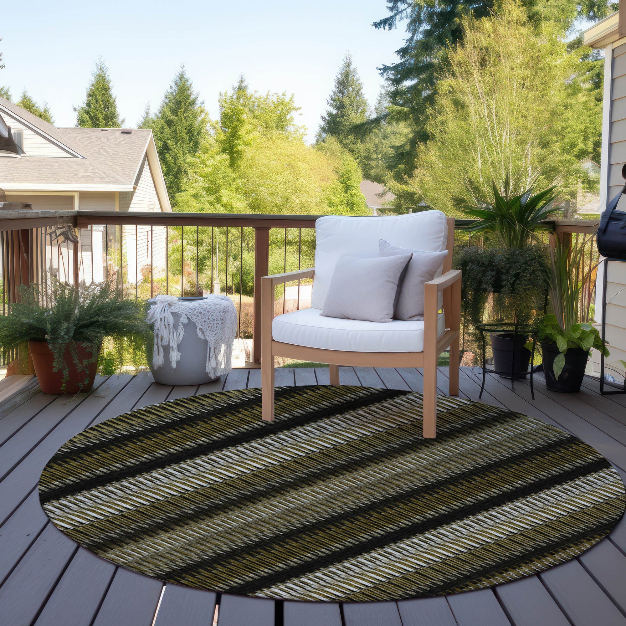 Addison Rugs Hushed Brown Washable Indoor-Outdoor Rug