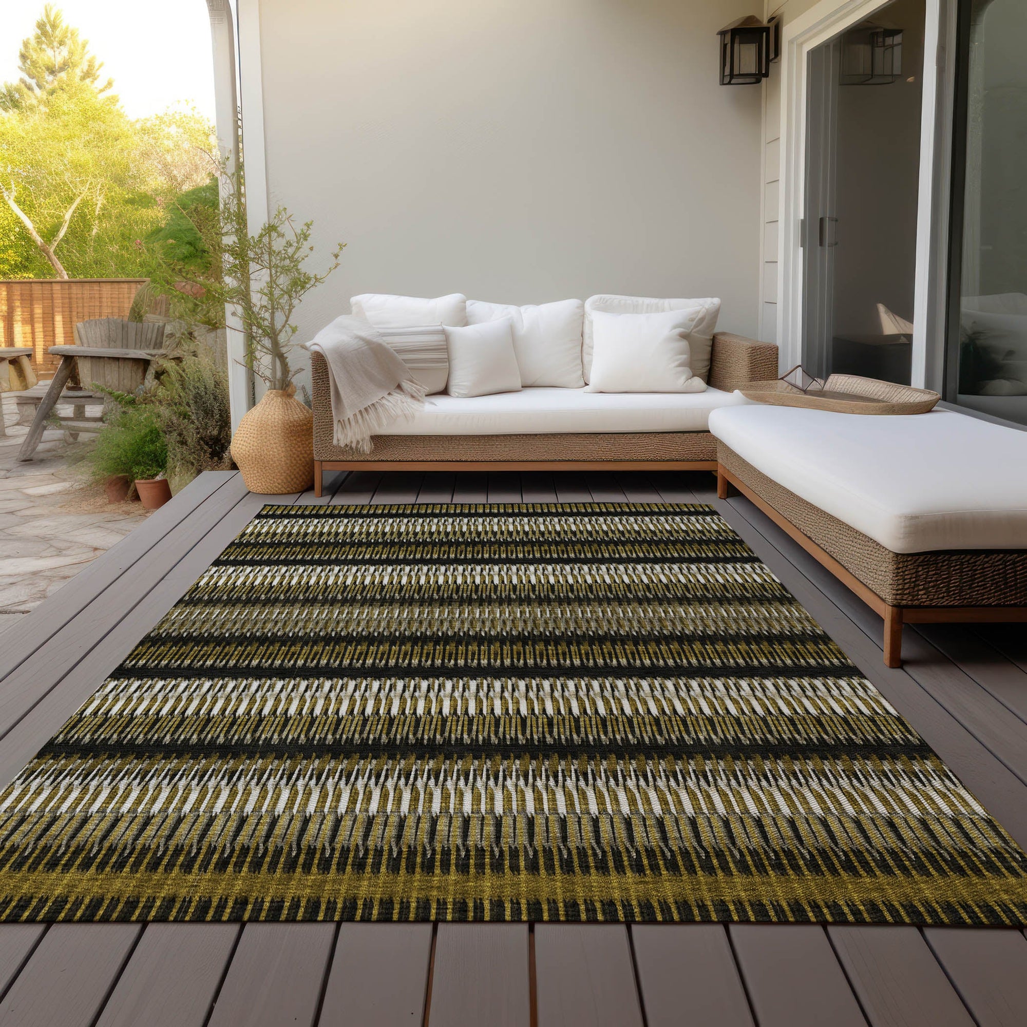 Addison Rugs Hushed Brown Washable Indoor-Outdoor Rug