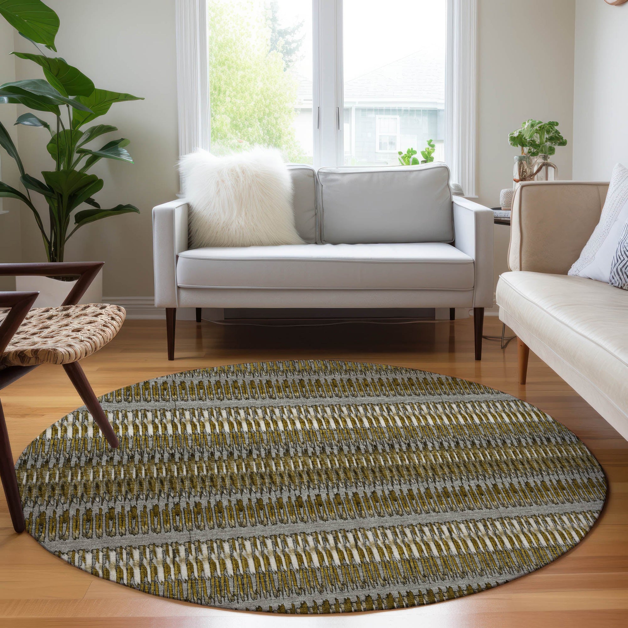 Addison Rugs Hushed Coffee Washable Indoor-Outdoor Rug