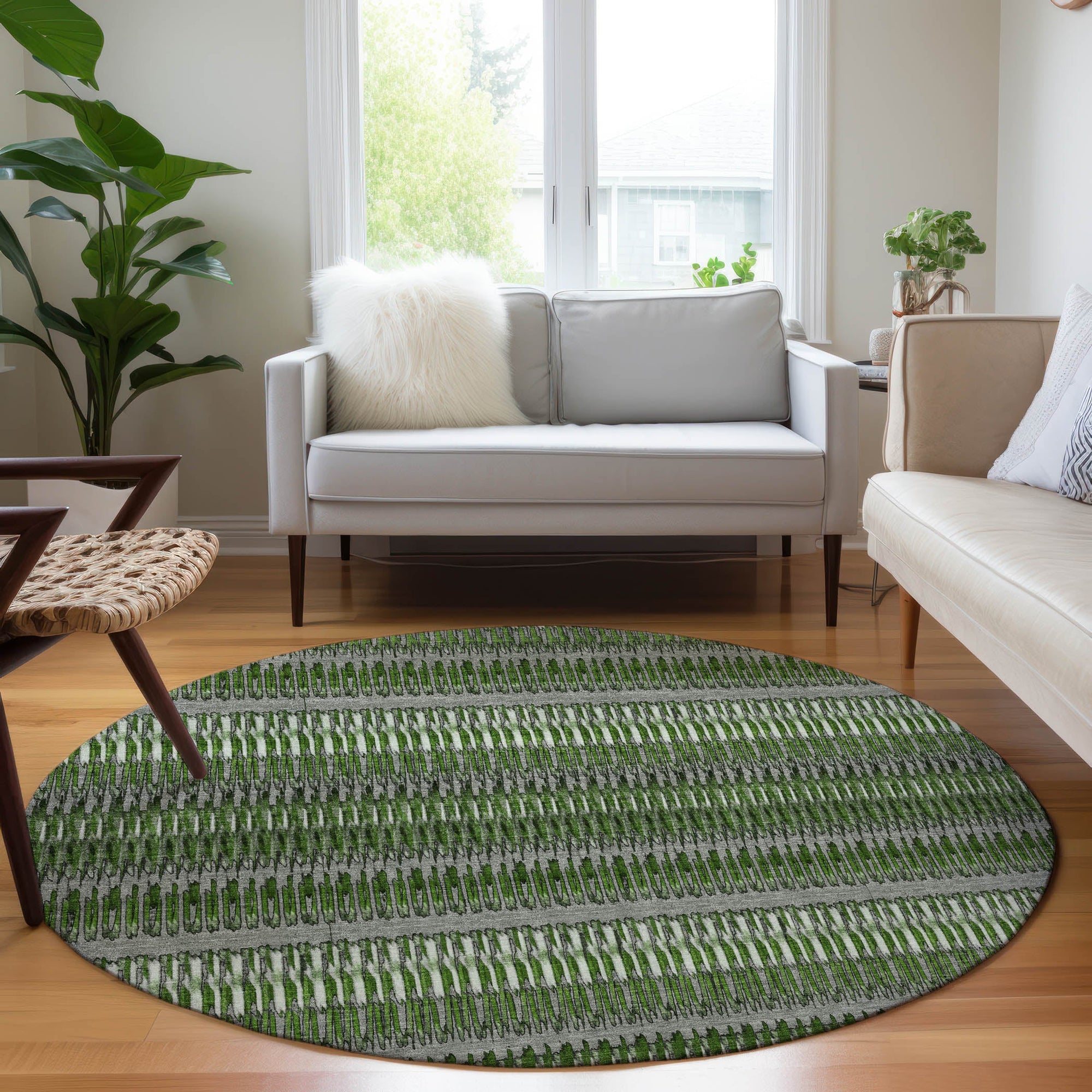 Addison Rugs Hushed Green Washable Indoor-Outdoor Rug