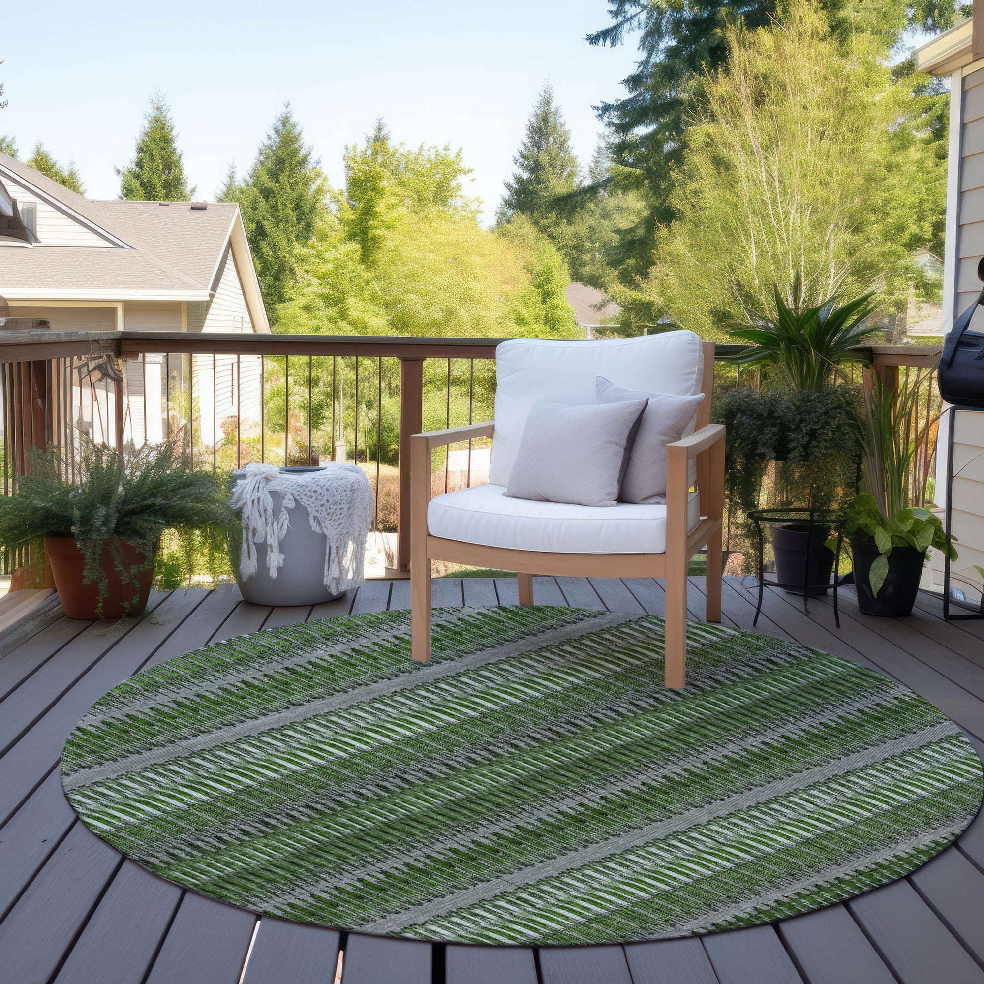 Addison Rugs Hushed Green Washable Indoor-Outdoor Rug