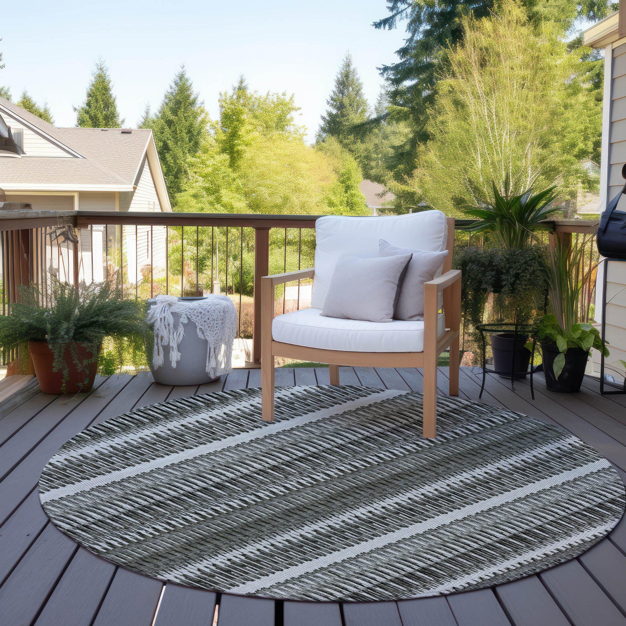Addison Rugs Hushed Grey Washable Indoor-Outdoor Rug