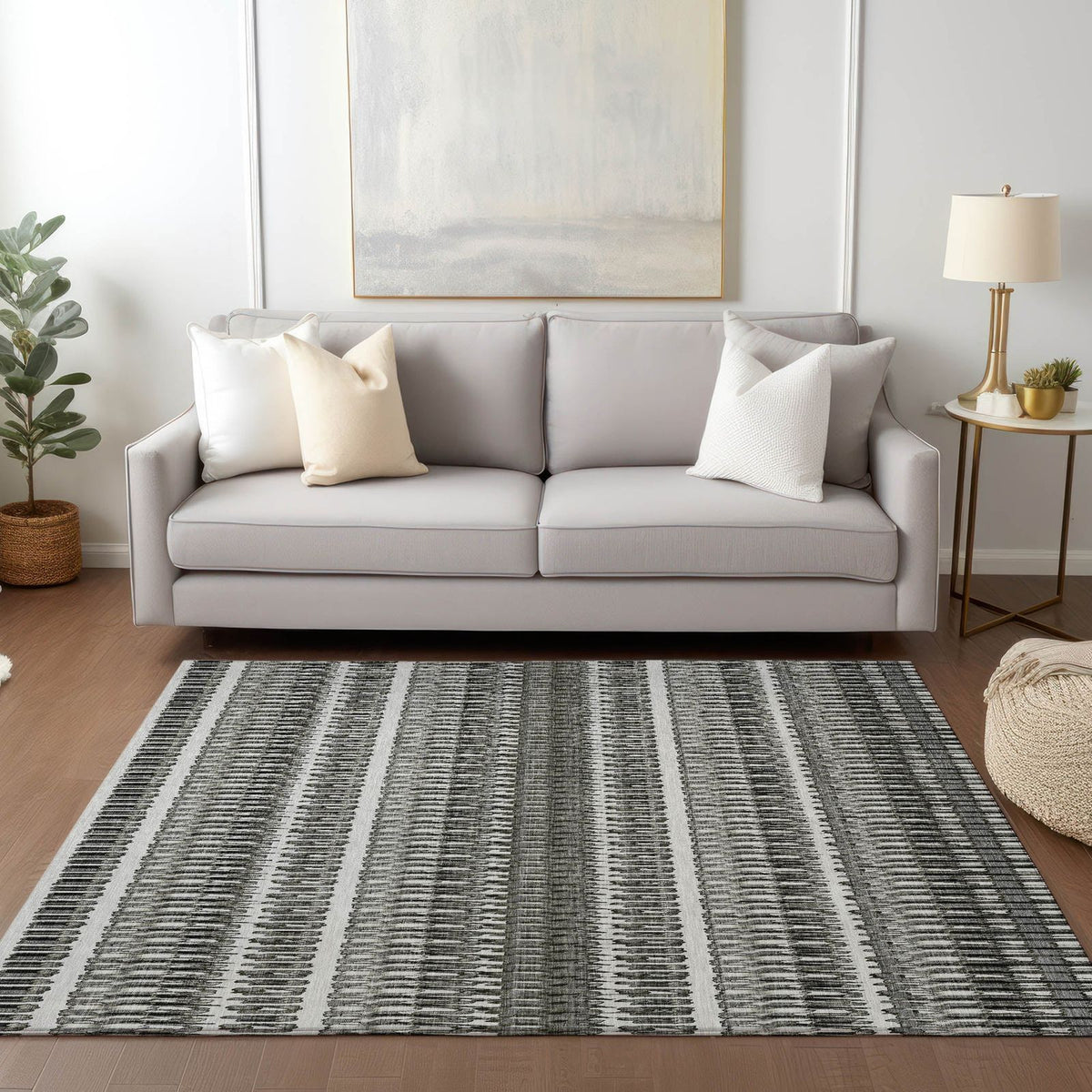 Addison Rugs Hushed Grey Washable Indoor-Outdoor Rug
