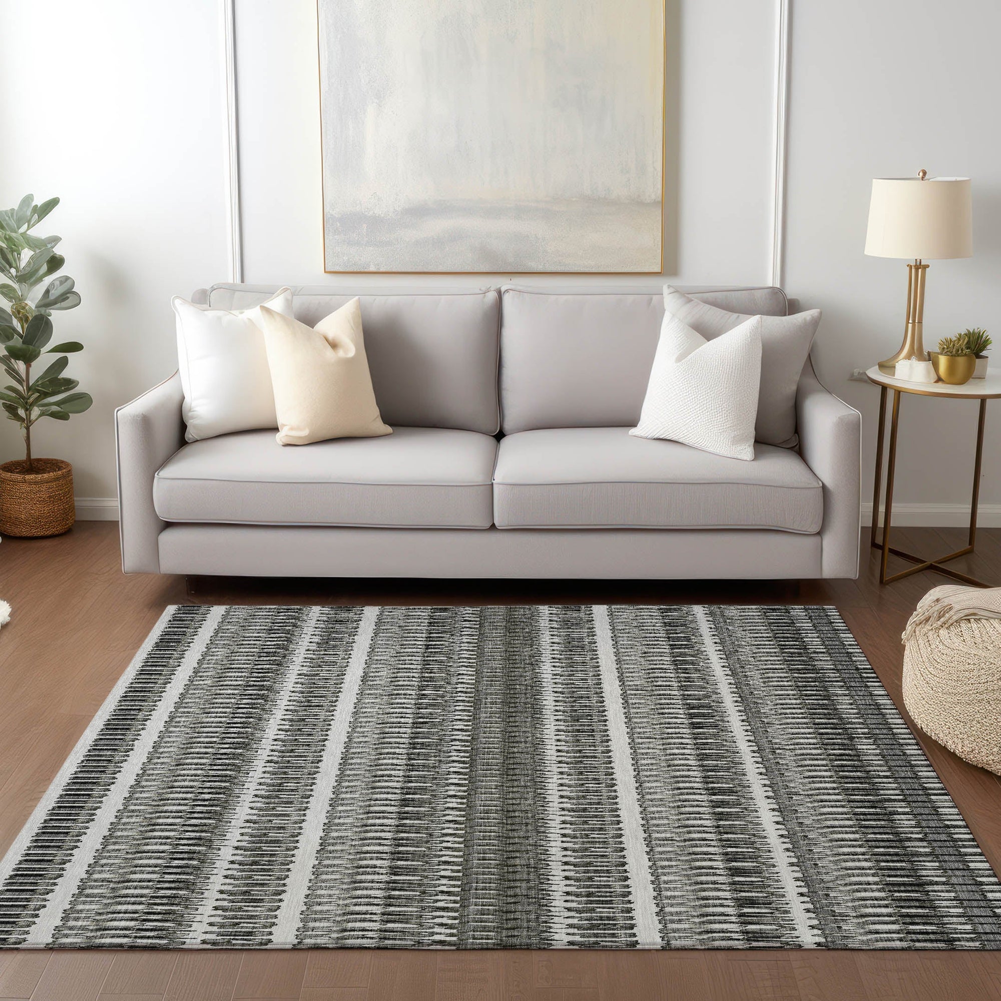 Addison Rugs Hushed Grey Washable Indoor-Outdoor Rug