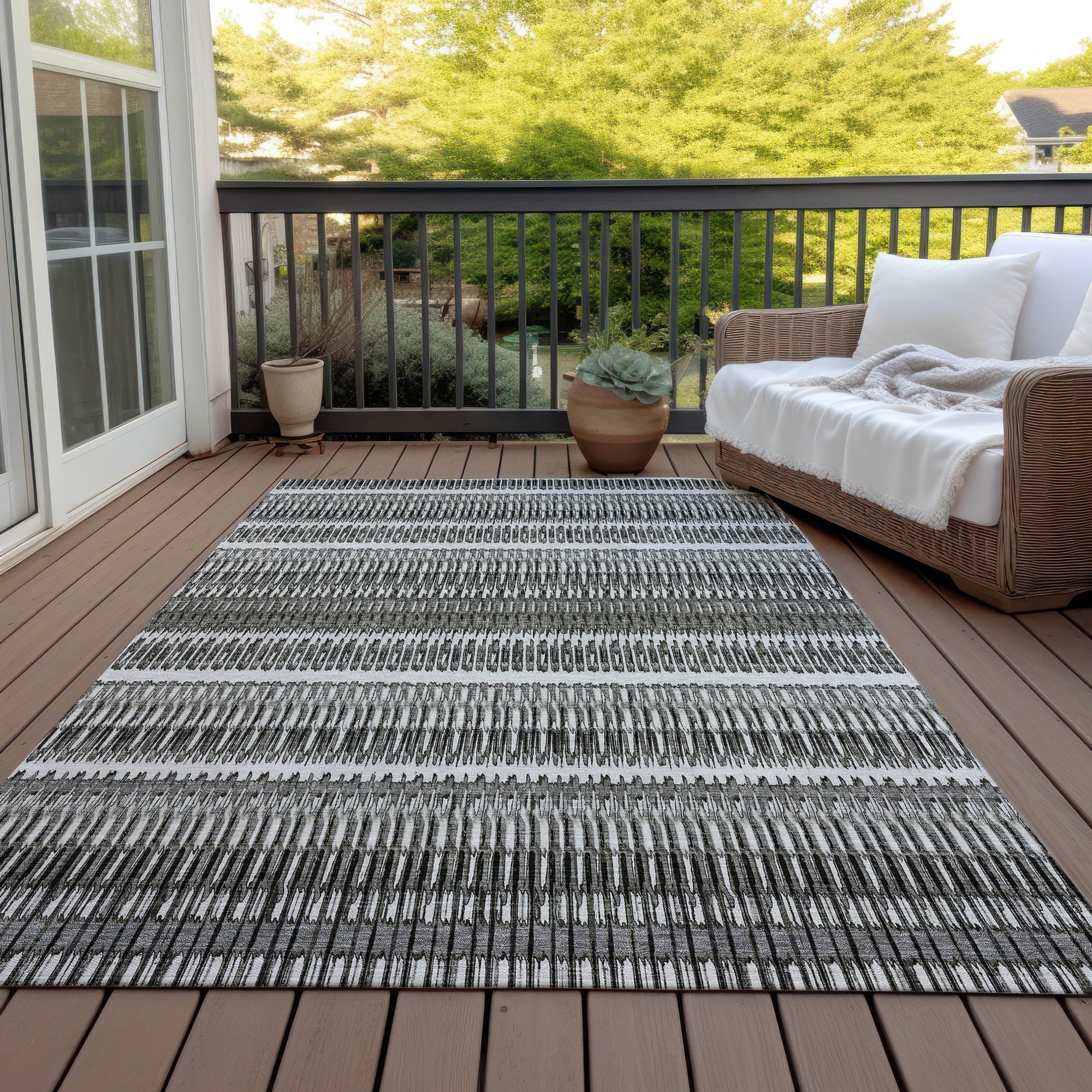 Addison Rugs Hushed Grey Washable Indoor-Outdoor Rug