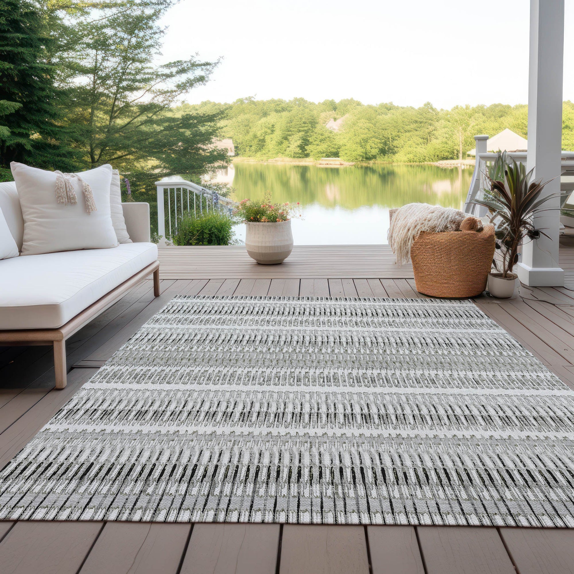 Addison Rugs Hushed Ivory Washable Indoor-Outdoor Rug