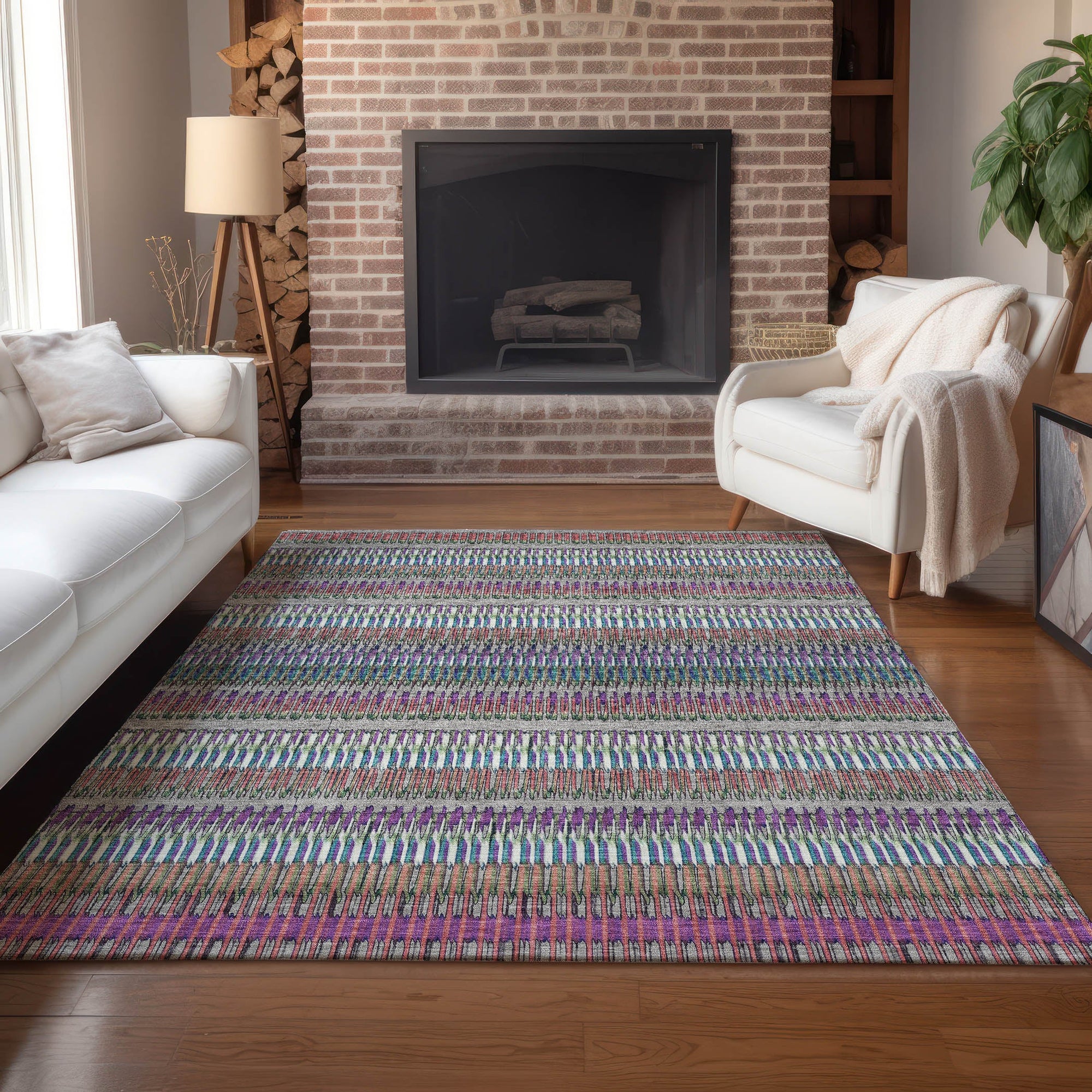 Addison Rugs Hushed Taupe Washable Indoor-Outdoor Rug