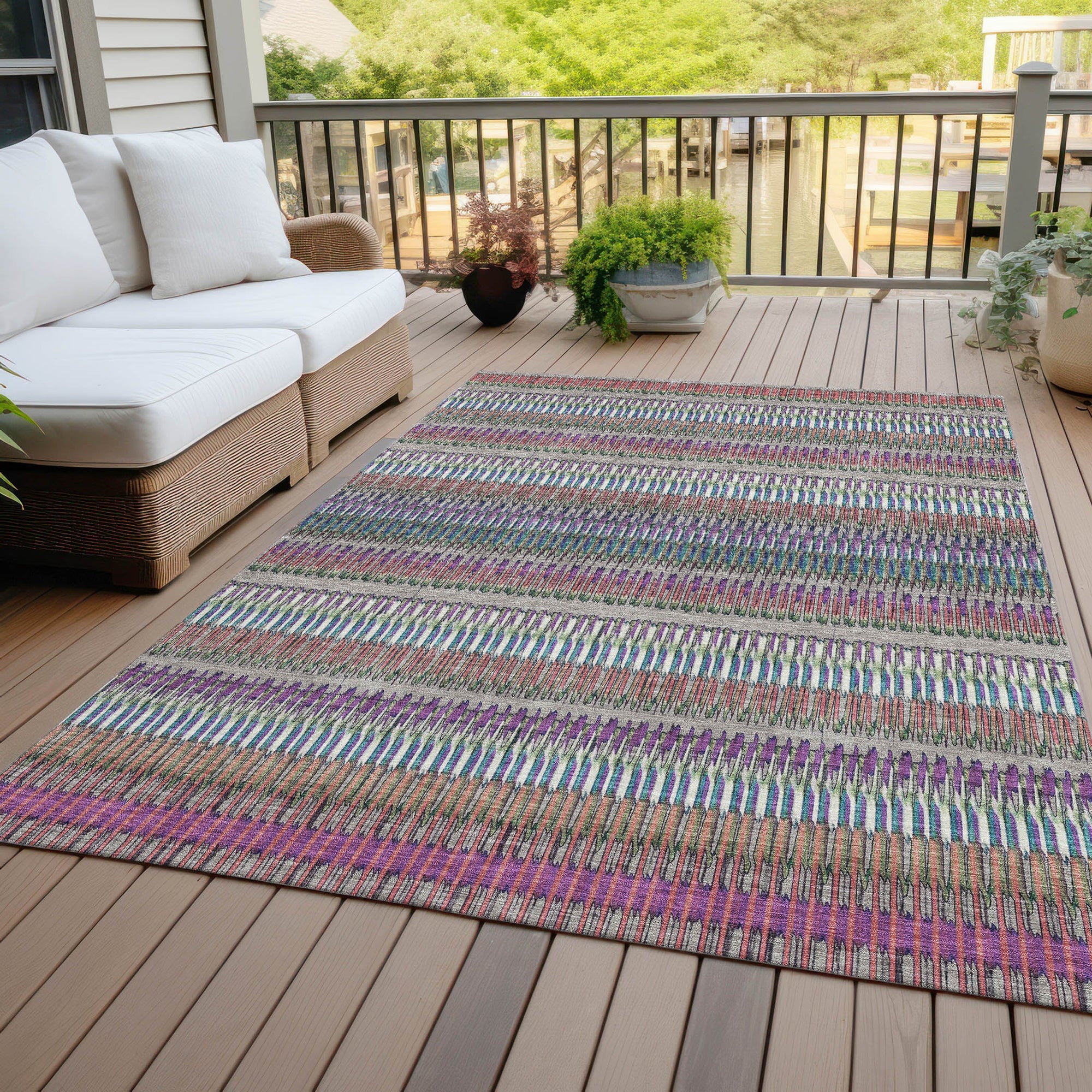 Addison Rugs Hushed Taupe Washable Indoor-Outdoor Rug