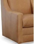 Jacob Real Leather Swivel Club Chair -- view 8