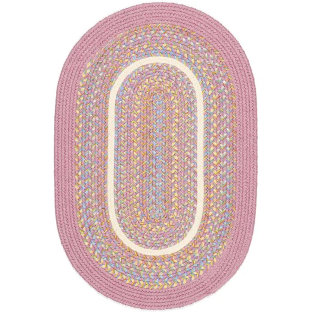 Rhody Rug Kids' Isle Braided Oval Reversible Area Rugs