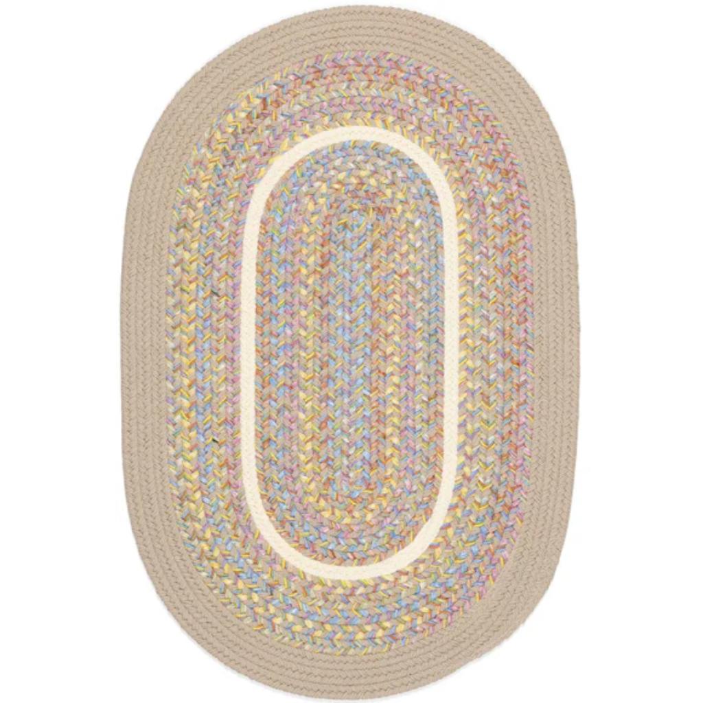 Rhody Rug Kids' Isle Braided Oval Reversible Area Rugs