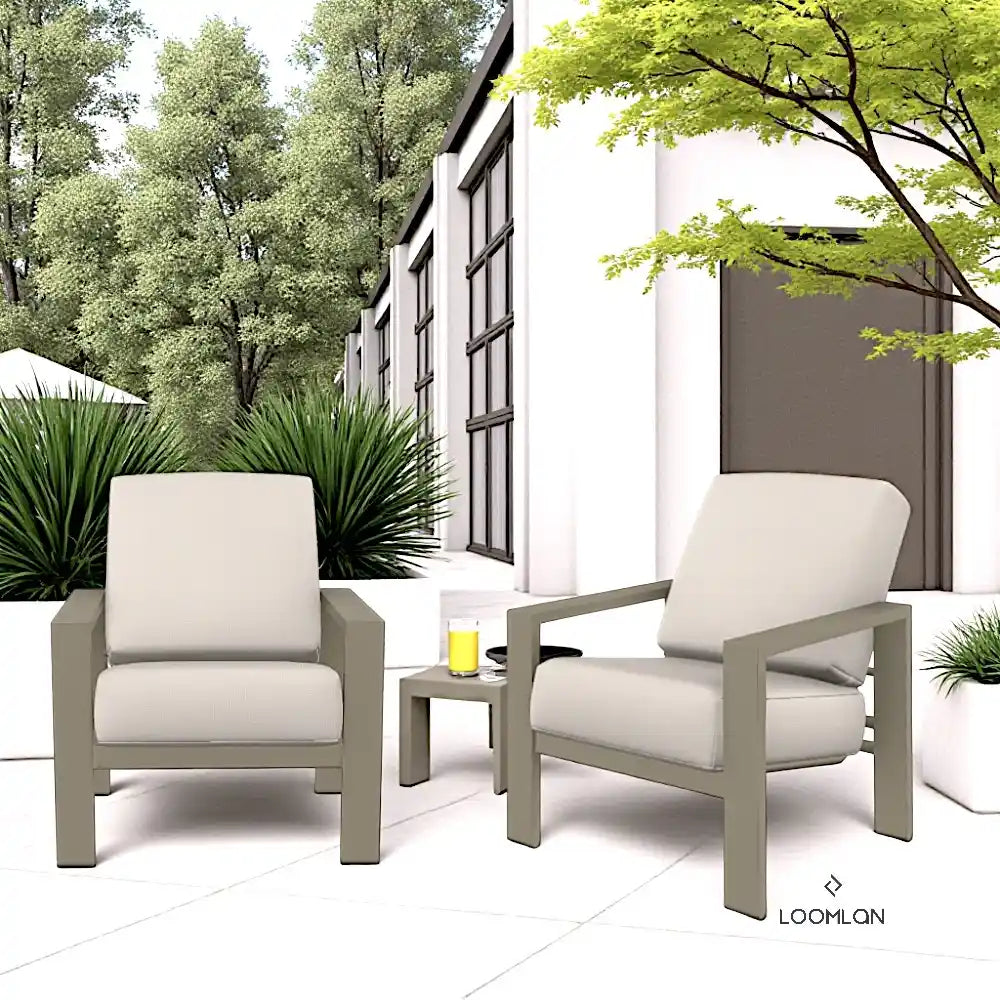 Telescope Larssen Deep Seat Cushion Outdoor Arm Chair