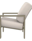 Telescope Larssen Deep Seat Cushion Outdoor Arm Chair with Fire Table Set 5PC