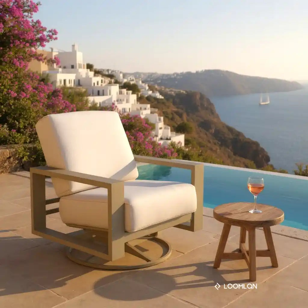 Telescope Larssen Deep Seat Cushion Swivel Outdoor Rocker
