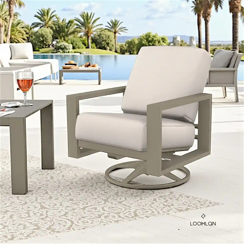 Telescope Larssen Deep Seat Cushion Swivel Outdoor Rocker