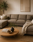 LOOMLAN Custom Upholstery Larvik Minimalist Rounded Edge Fabric Modular Sofa
