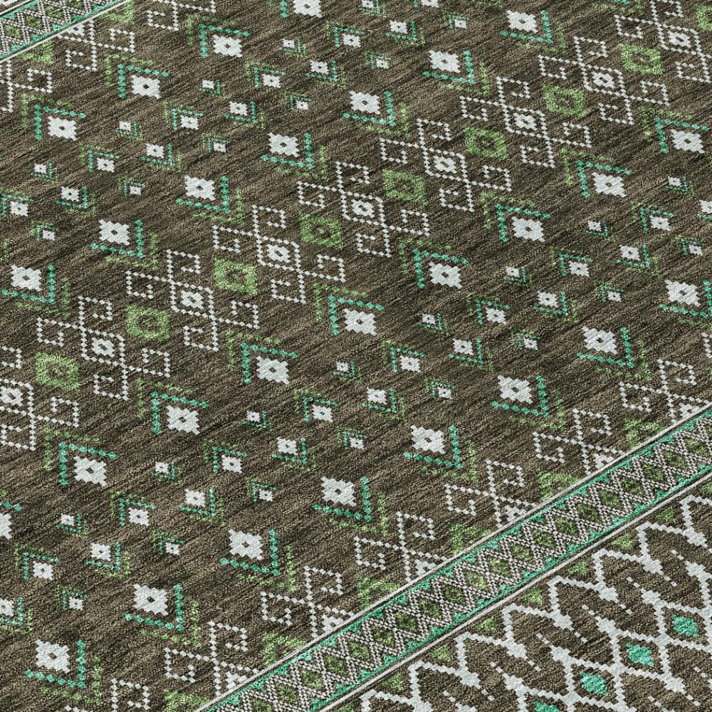 Addison Rugs Lazy Rivers Brown Washable Indoor-Outdoor Rug