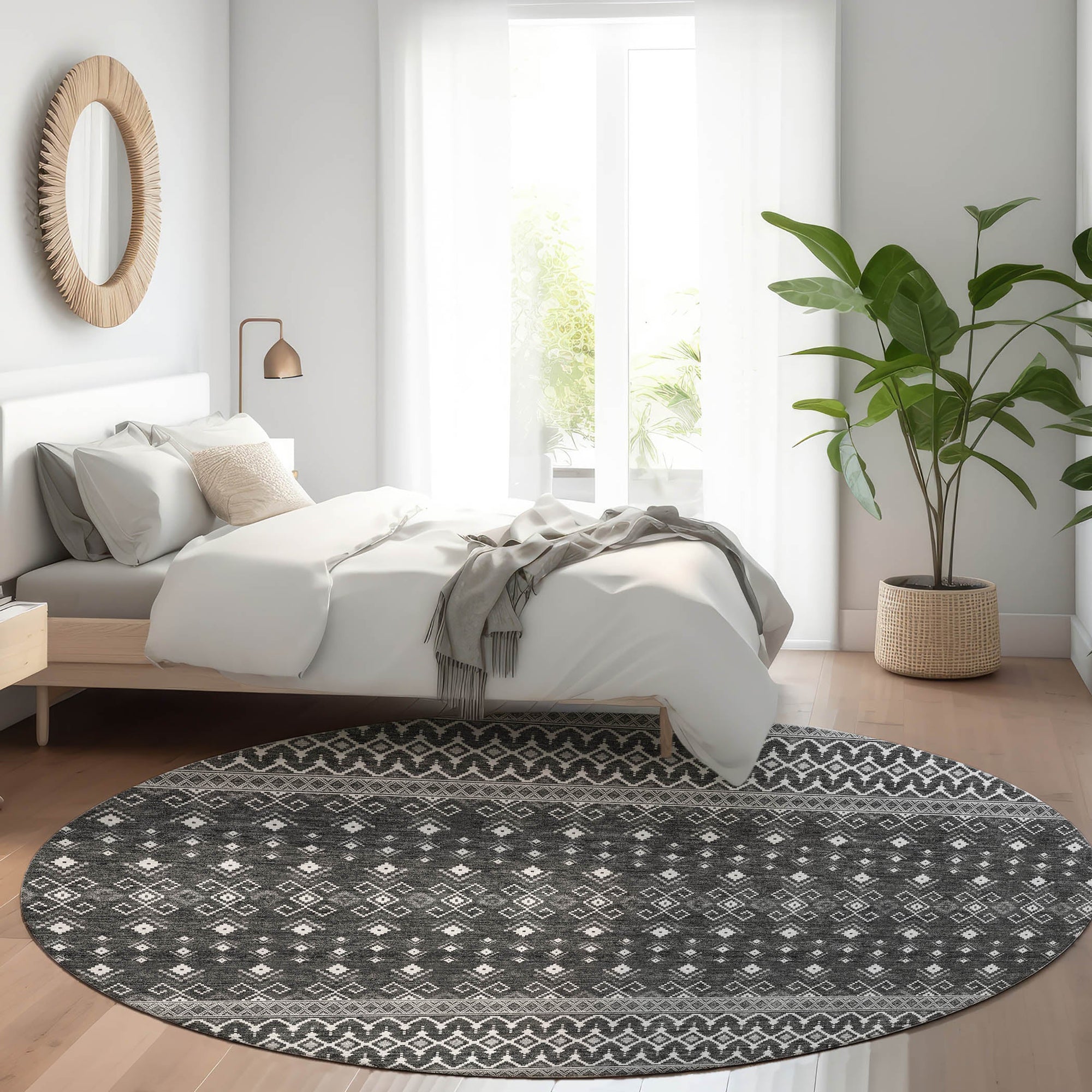 Addison Rugs Lazy Rivers Grey Washable Indoor-Outdoor Rug