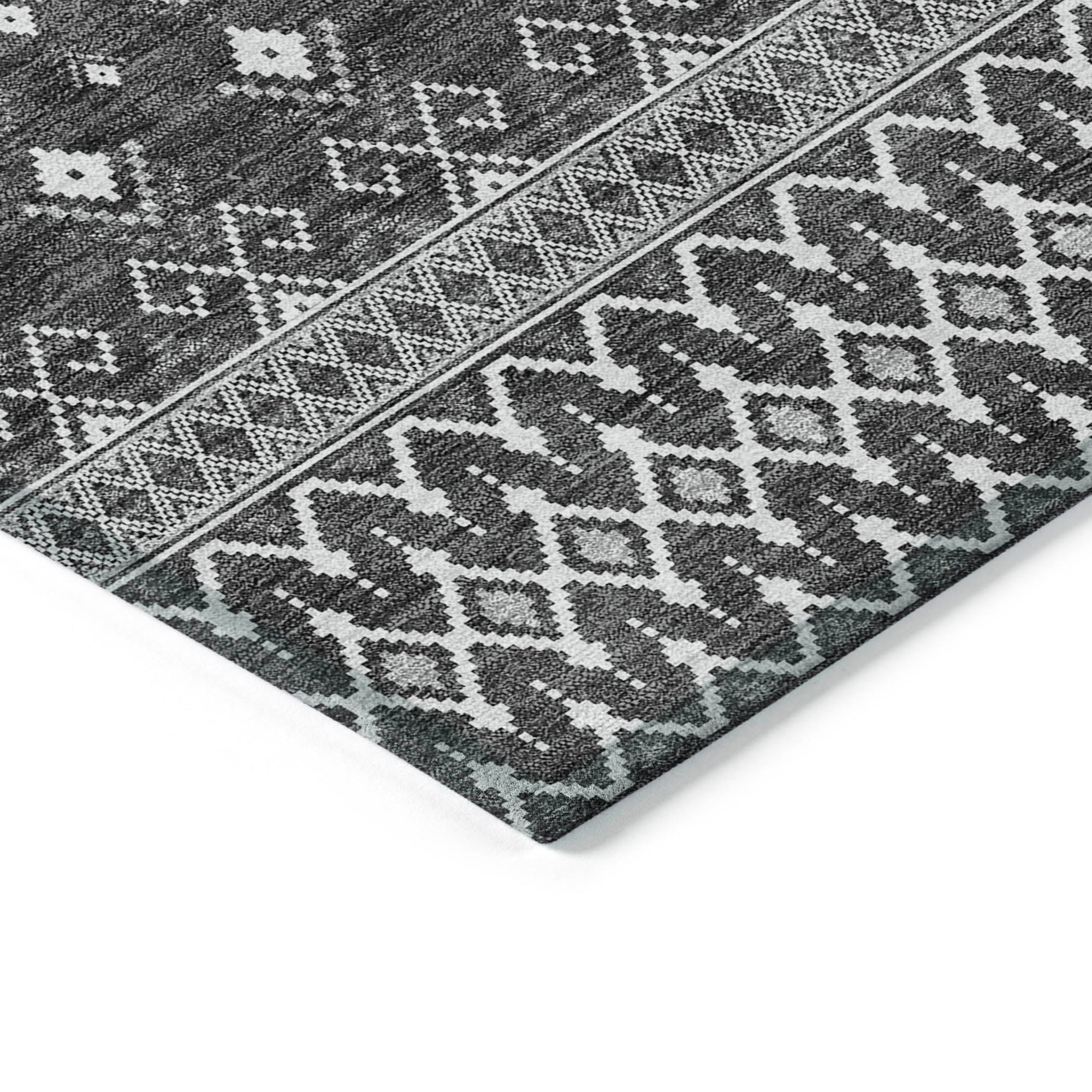 Addison Rugs Lazy Rivers Grey Washable Indoor-Outdoor Rug