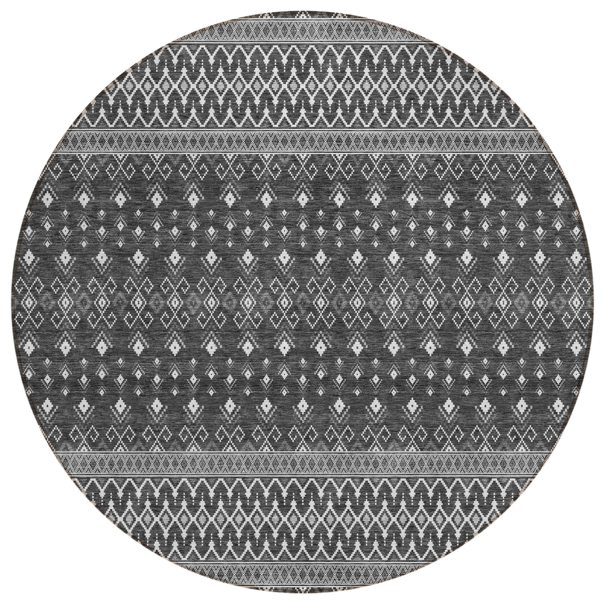 Addison Rugs Lazy Rivers Grey Washable Indoor-Outdoor Rug
