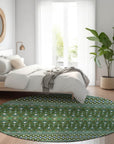 Addison Rugs Lazy Rivers Olive Washable Indoor-Outdoor Rug
