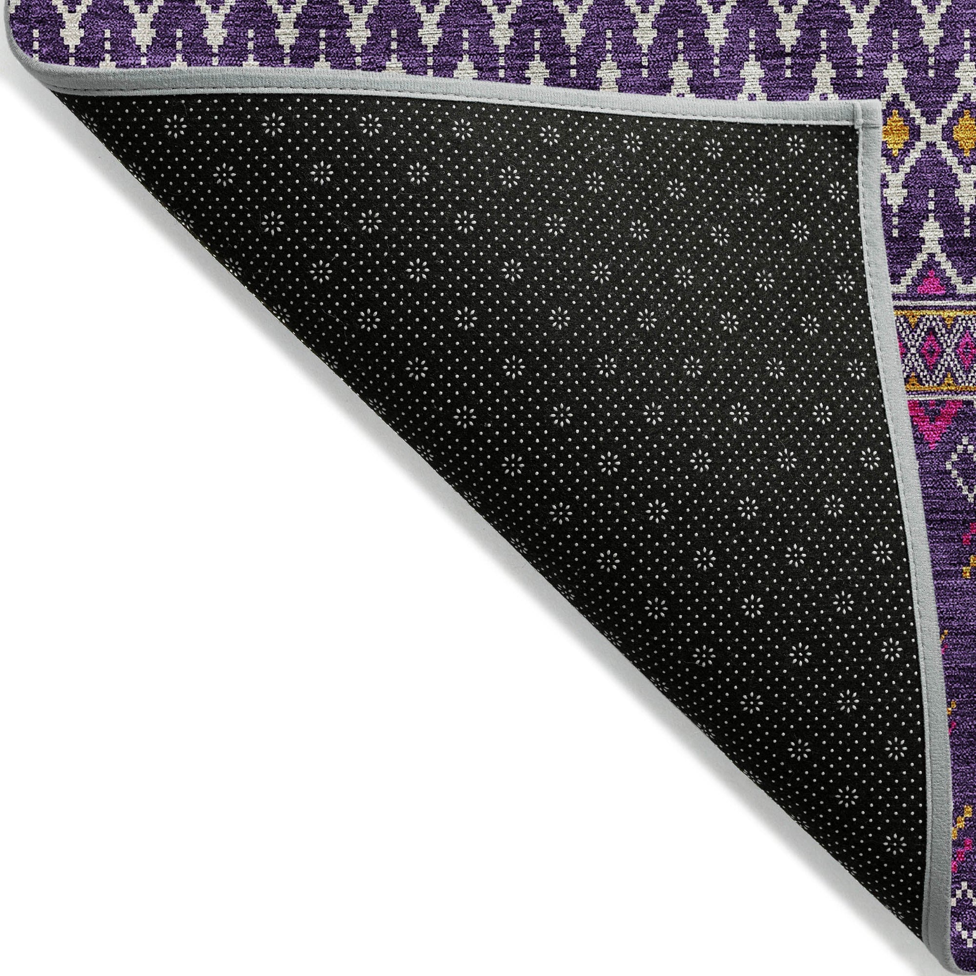 Addison Rugs Lazy Rivers Purple Washable Indoor-Outdoor Rug